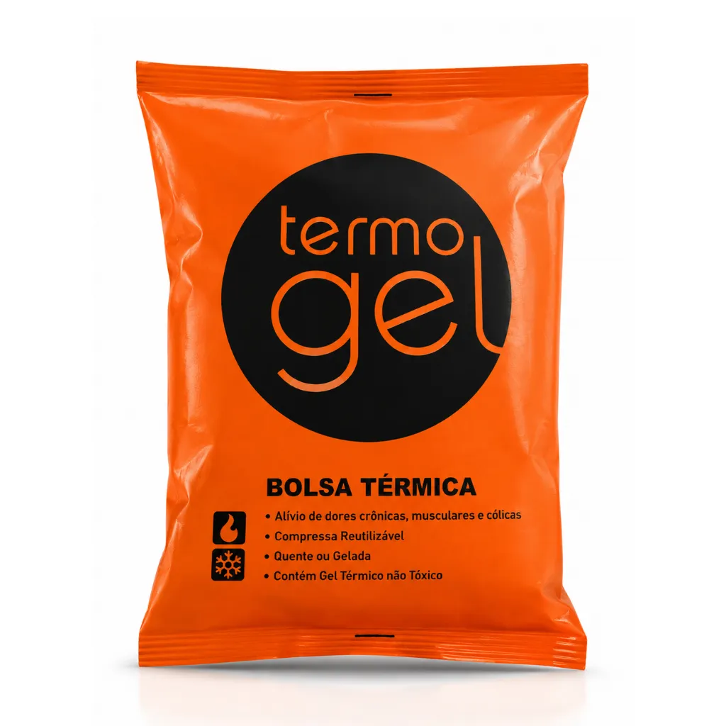 Bolsa Térmica Gel Quente ou Fria Reutilizável 700g alívio para dores