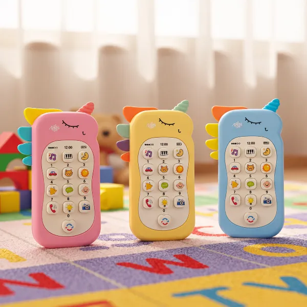 Celular Infantil Musical Interativo com Mordedor Sensorial para Bebê