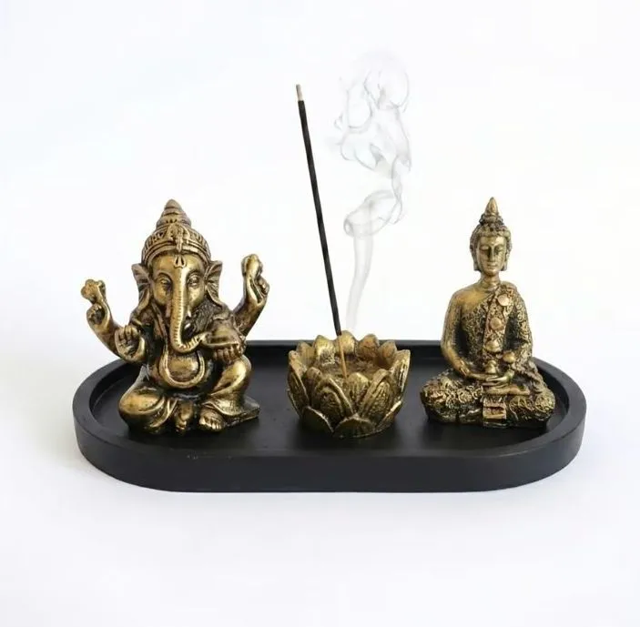 Incensário Zen Ganesha e Tibetano